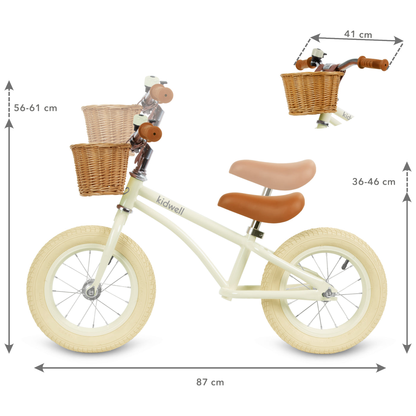Kidwell Loopfiets Classy Cream