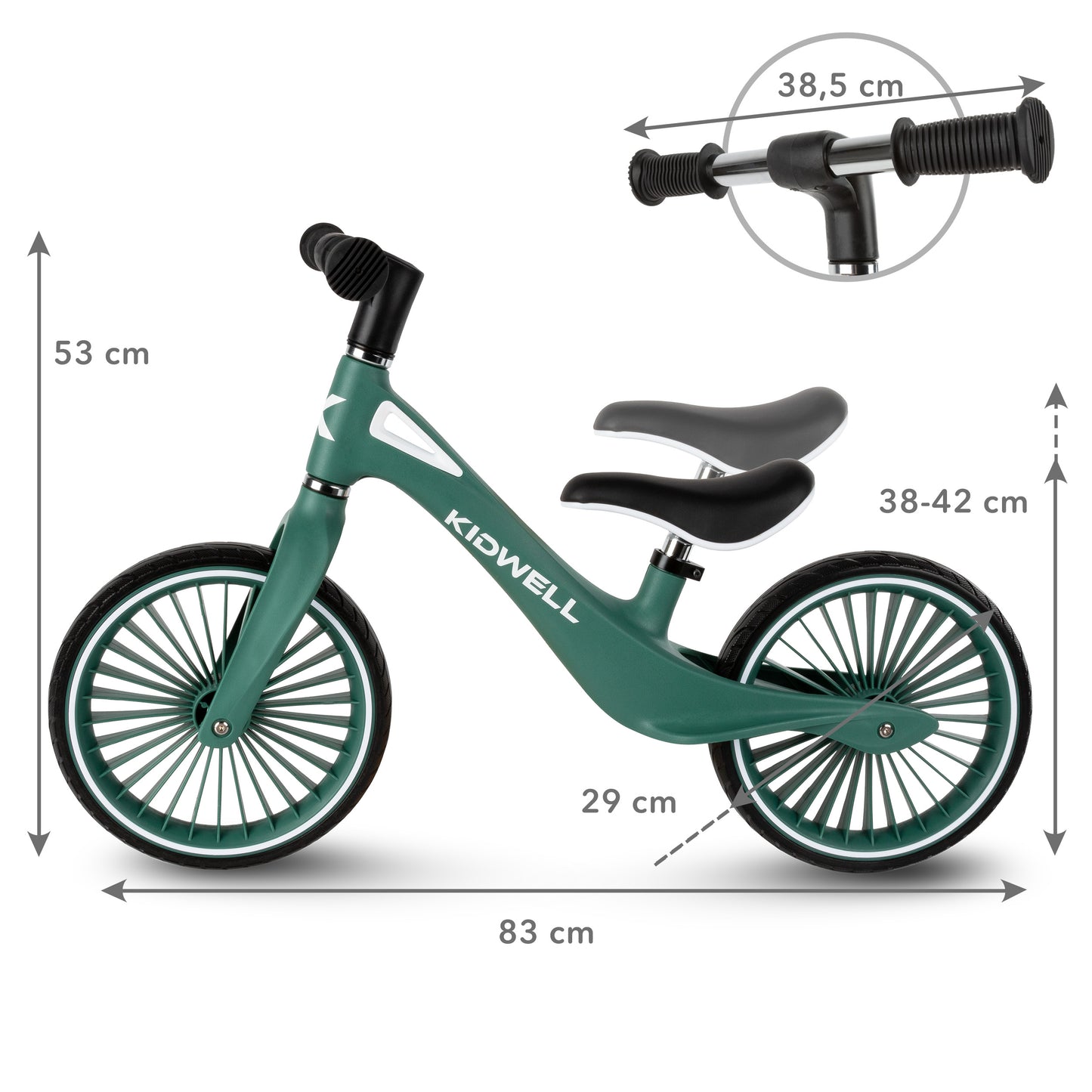 Kidwell-NIX-loopfiets-12 inch-vanaf 2 jaar-Blauw