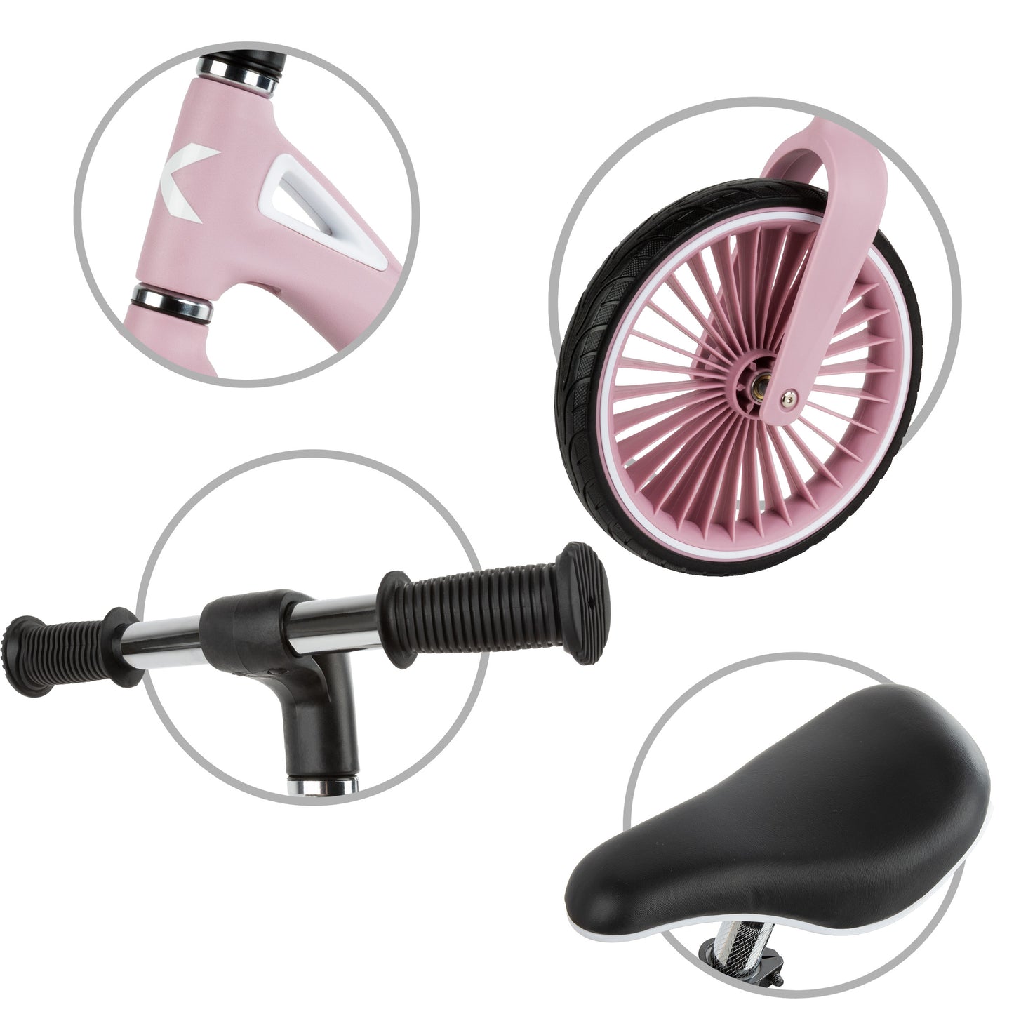 Kidwell-NIX-loopfiets-12 inch-vanaf 2 jaar-Roze