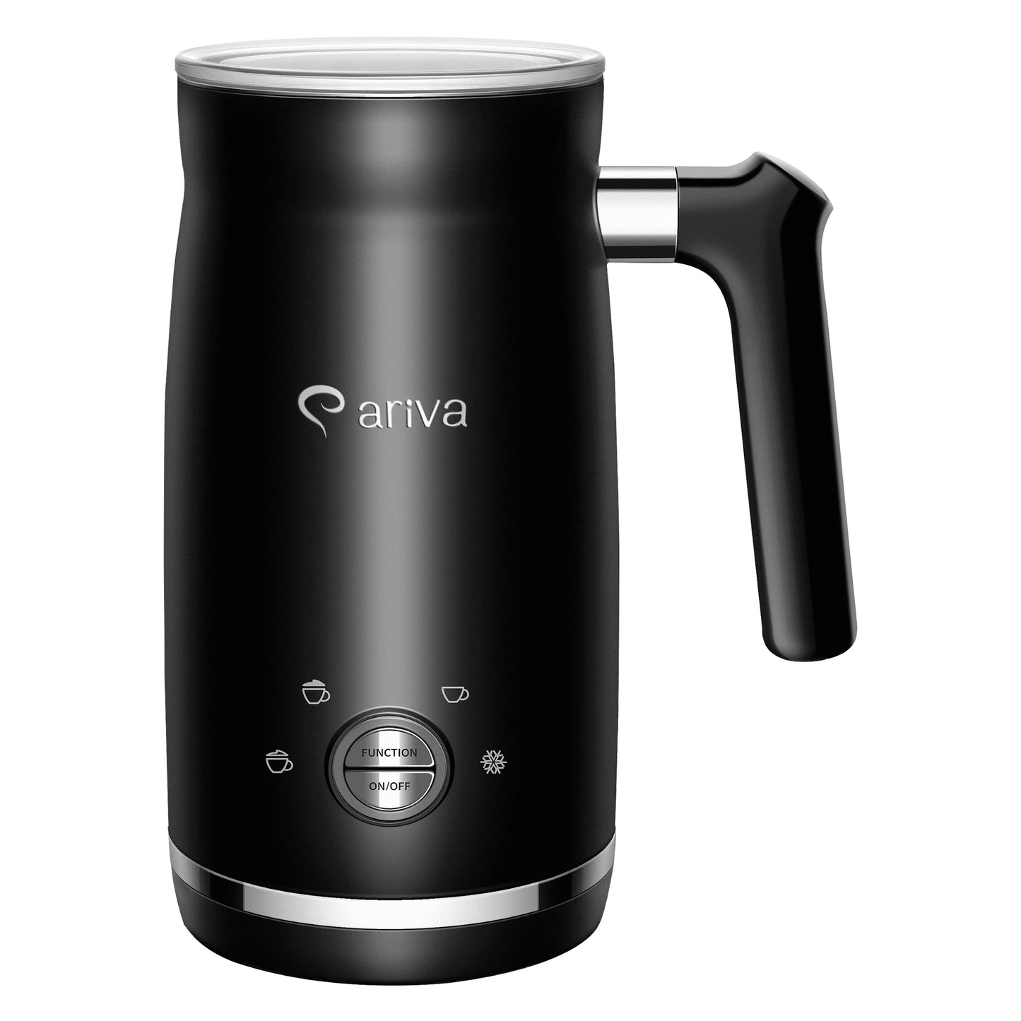 ARIVA-4 in 1-Elektrische melkopschuimer-Schuim voor cappuccino, latte en frappe, warme chocolademelk in 1 minuut