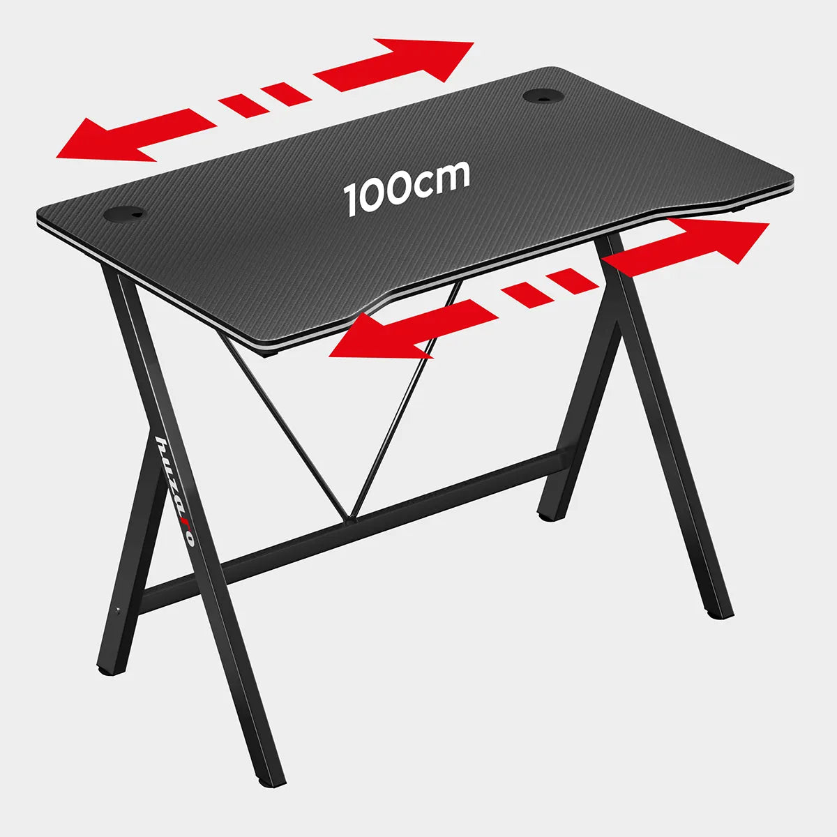 Huzaro-Hero 1.4-Bureau-Gaming-100x50 cm-Zwart