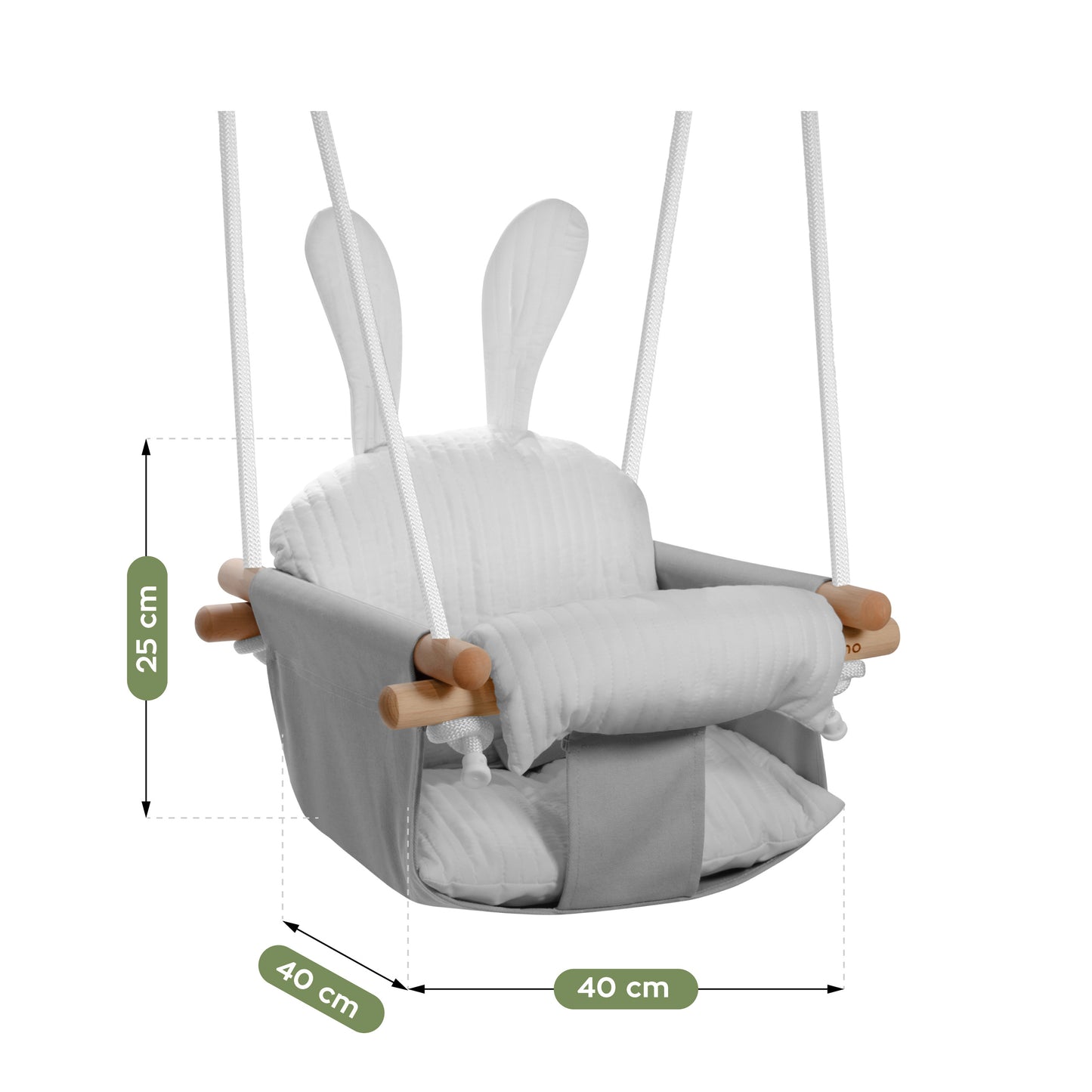 Tulano - babyschommel - schommelstoel - Hop 33 - grijs