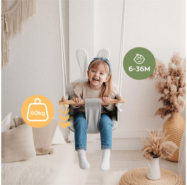 Tulano - babyschommel - schommelstoel - Hop 33 - grijs