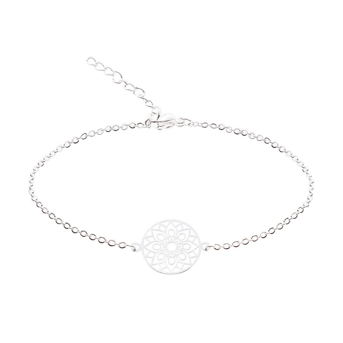 Crystals by HCA-Classic-Armband-Verzilverd-Mandala of luck