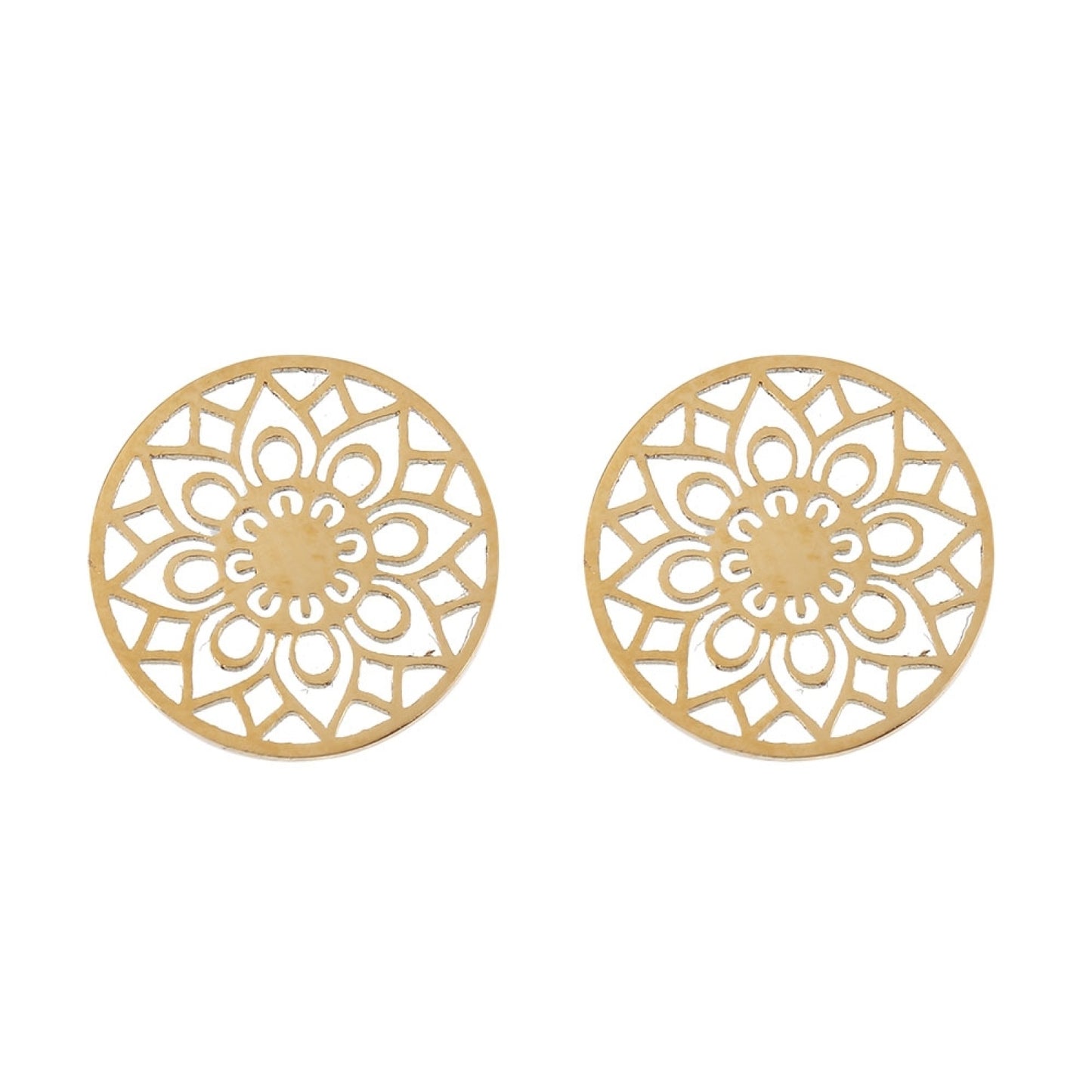 Crystals by HCA-Classic-Oorbellen-Verguld-Mandala Of Luck
